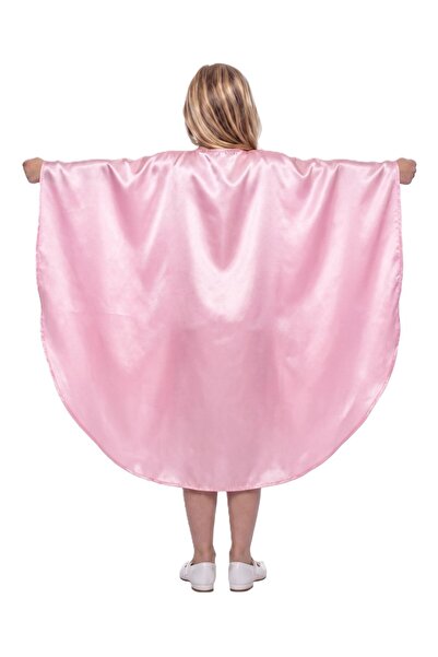Kostüm Sarayı Oval Kesim Çocuk Gösteri Pelerini Pembe