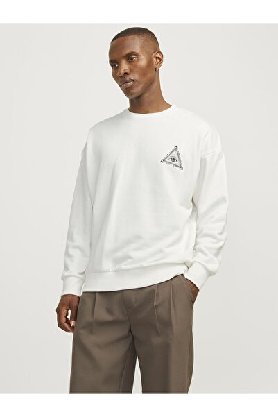 Jack & Jones jack jones Ανδρικό Φούτερ 12257735 Λευκό