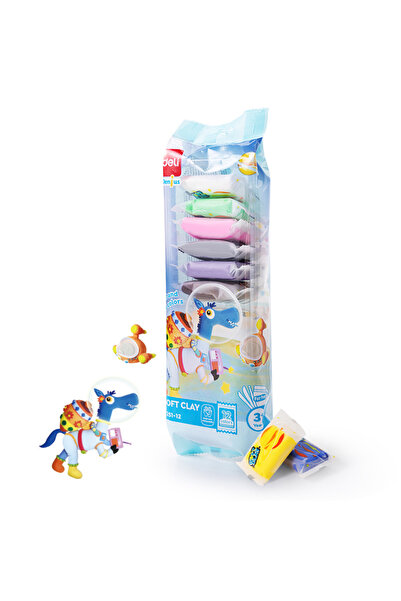 Plastilină moale 12 culori 72g