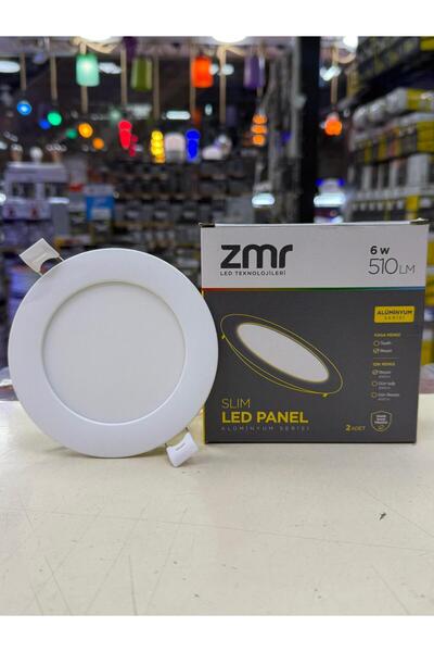 ZMR 6W Slim Yuvarlak Panel Armatür (Beyaz)
