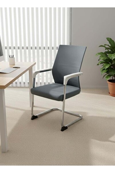 DEC4 Waiting chair with mesh back for improved sitting posture