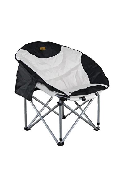 MADFOX Katlanır Kamp Piknik Sandalyesi - Moonchair Deluxe - Siyah/Gri - 547212