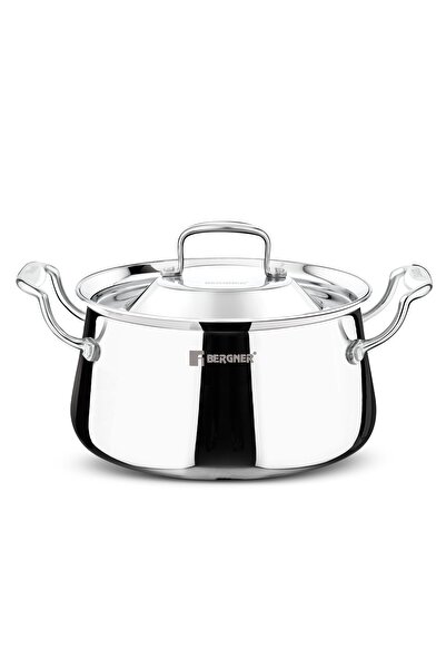 Bergner Argent Samsara 18cm 2.8L Tri-Ply Stainless Steel Deep Cooking Pot Han...