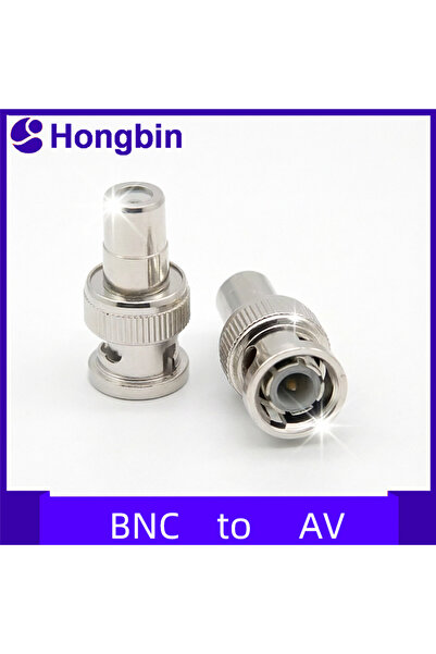 Choice 2 pieces of pure copper core BNC male to AV female monitor audio video...