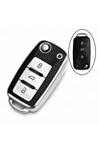 MOZOKO Leon Ibiza Polo Golf Passat Jetta Scirocco Tiguan Uyumlu Lüks Anahtar ...