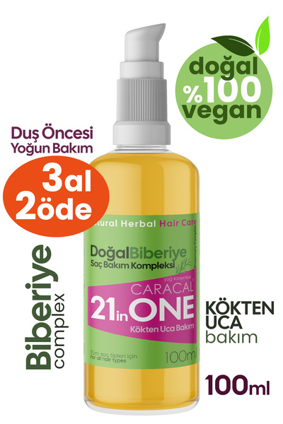 caracal 21inONE Doğal Biberiye Kompleks Argan Hint Isırgan Jojoba Yağı Yoğun ...