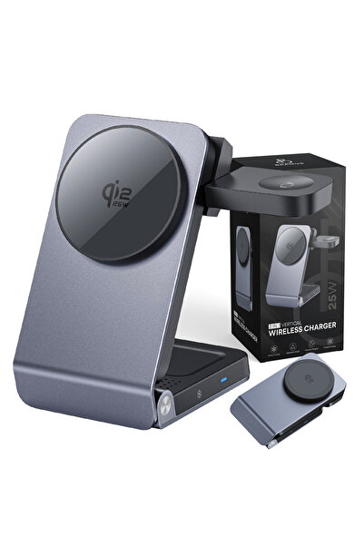 BRAGUS Incarcator Wireless 3 in 1, Incarcare Simultana 3 Dispozitive, Fast Ch...