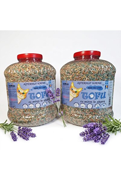 Vitamix Tofu ecoMiau – Biodegradable cat litter, Lavender, Pack of 2x17 Liters
