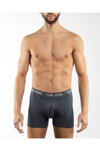 Tom John Antrasit Erkek Boxer 5 Li Paket Likralı