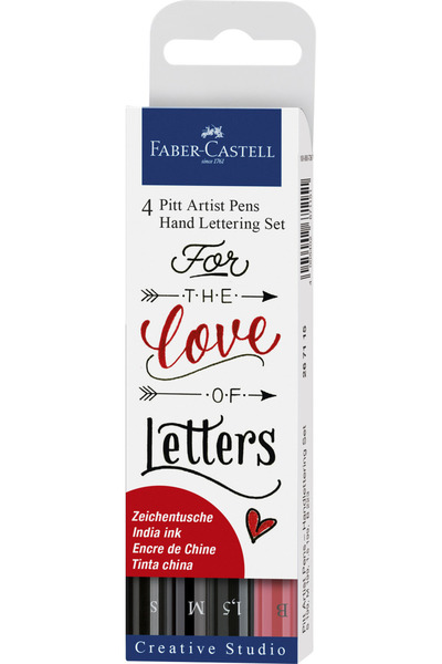 Faber Castell PITT ARTIST PEN CALLIGRAPHY SET 4 PCS FABER-CASTELL