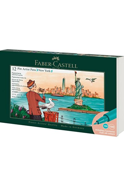 Faber Castell Set 12 culori markere Pitt Artist Cities New York