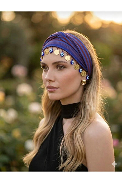 ASYA PAZARLAMA 5 bucăți Black Sea Burgundy Blue Evil Eye cu margele și Lira K...