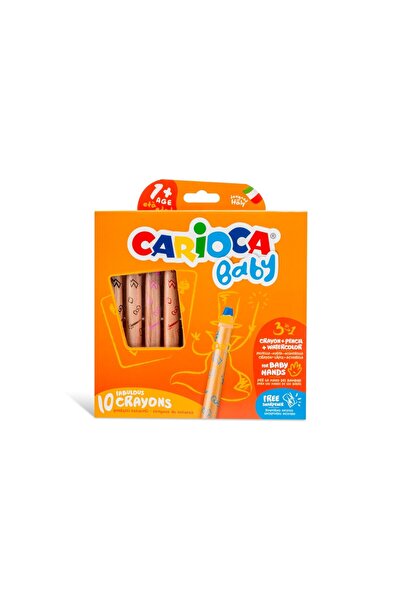 carioca Цветни моливи 3:1 Бебе 1+ 10/комплект