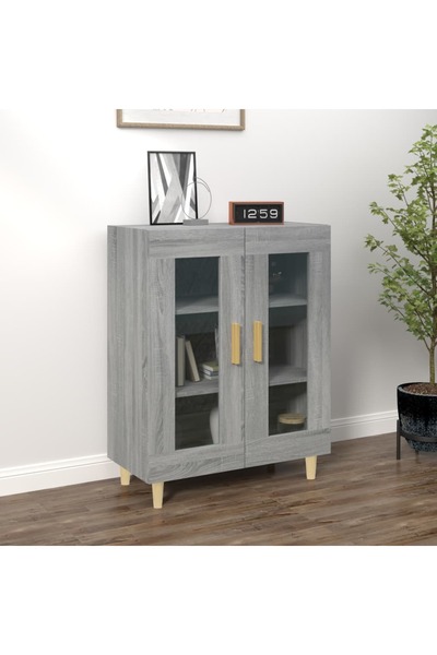 Concept Servantă, gri sonoma, 69,5x34x90 cm, lemn prelucrat
