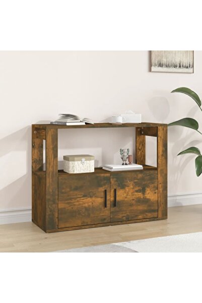 Concept Servantă, stejar fumuriu, 80x30x60 cm, lemn prelucrat