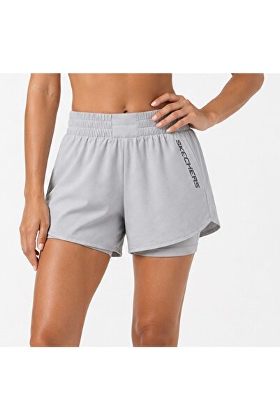 SKECHERS S2610155 W Coll. 4 Inch 2 In 1 Short Taytlı Kadın Şort GRİ