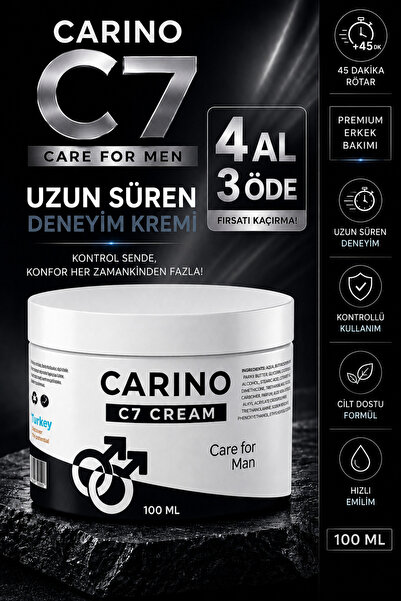 Carino E Bella Carino C7 Cream Care For Man 100 ML – Uzun Süren Deneyim Kremi