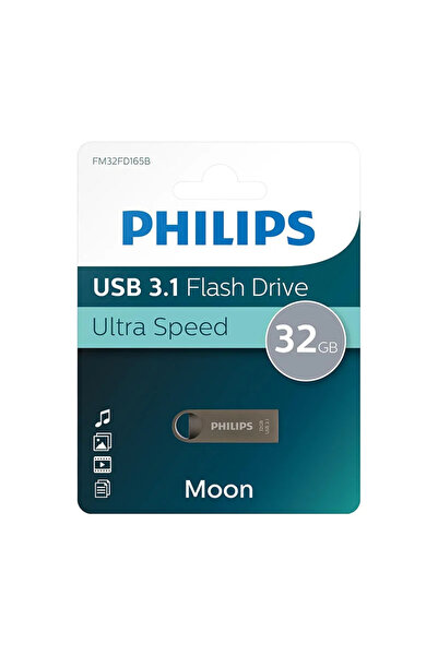 Philips Moon Serisi 32GB USB 3.1 Ultra Hızlı Metal Flash Bellek (FM32FD165B/00)