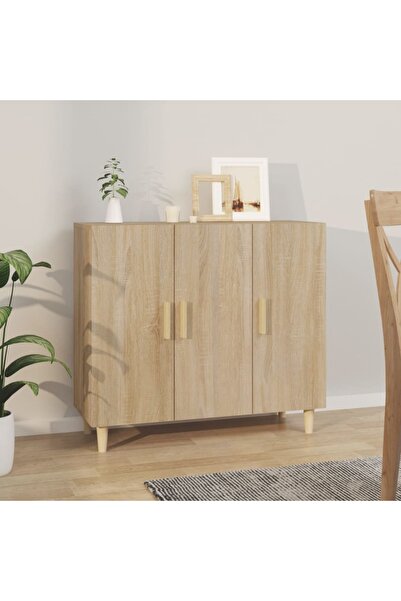 Concept Servantă, stejar sonoma, 90x34x80 cm, lemn prelucrat