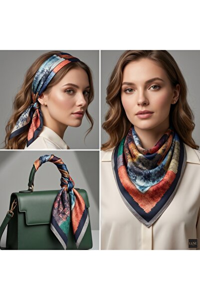 Zelayn Bandană colorată cu model de copac