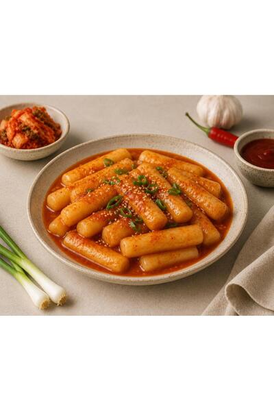 imo kore yemekleri Tteokbokki Kore Pirinç Keki Seti
