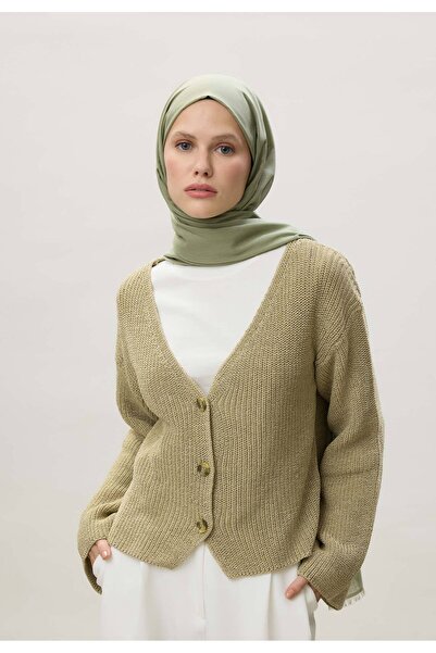 Freshscarfs Çağla Yeşili İnce Pamuk Vual Şal