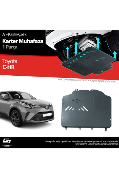 S Dizayn S-Dizayn Toyota C-HR Çelik Karter Muhafaza 2016-2023 A+ Kalite TO-CH...