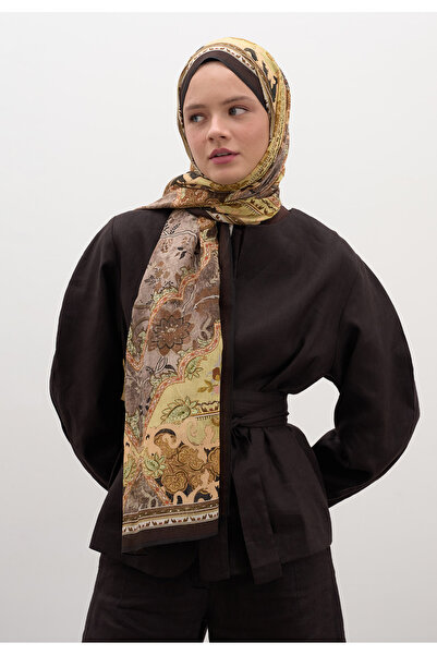 Freshscarfs Ariane Desen Şal Acı Kahve