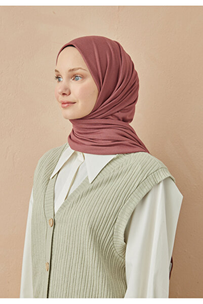 Freshscarfs Rose Pink Combed Cotton Shawl