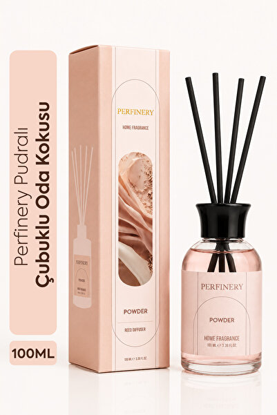 PERFINERY Pudra Çubuklu Oda Kokusu, Kalıcı Ortam Kokusu, 100 Ml