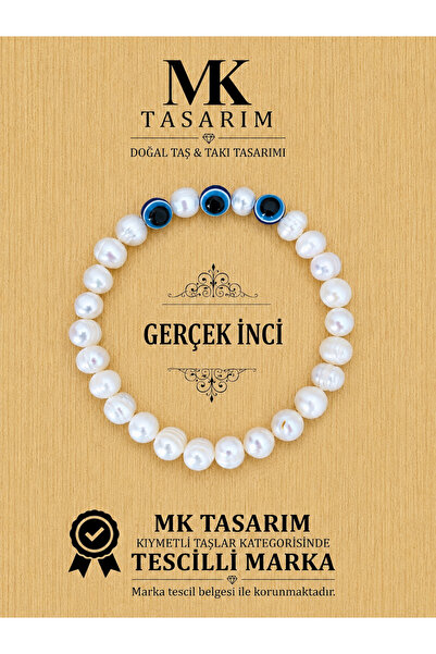 MK tasarım سوار من اللؤلؤ الحقيقي - MKT.1.101.78 سوار مريح، مهدئ للروح، سوار ...