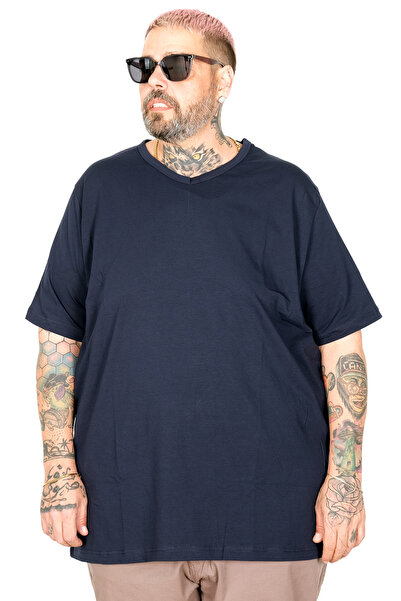 ModeXL Mode XL Великий розмір Унісекс Футболка з V-подібним вирізом та еласти...