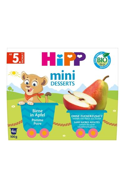 Hipp *HIPP MINI DESSERTS MERE SI PERE (HPGUMERPER4X100)