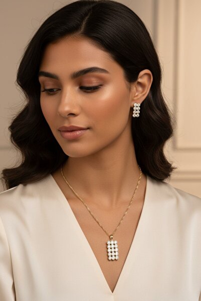 XUPING JEWELRY Stil Incisi/Xupıng Jewelry 14 Ayar Altın Kaplama Zirkon Taşlı ...