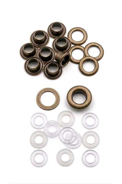 Klinkshop 18 Numara Antik Sarı Kuşgözü - 4 Mm Aparatsız Malzeme Paketi - 100 ...
