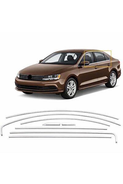 Niken AUTOGP Vw jetta cam çerçevesi kenar çıtası krom tamtur 2011 / 2020 12 p...