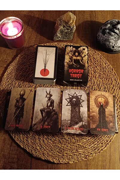 Paganca Horror Tarot Destesi 78 Kart - Arındırma Kesesi Hediyeli