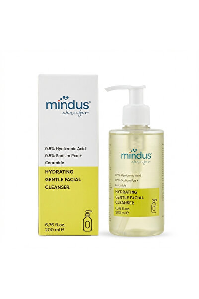 mindus جل منظف مرطب وحاجز لإصلاح البشرة الجافة والمختلطة 200 مل