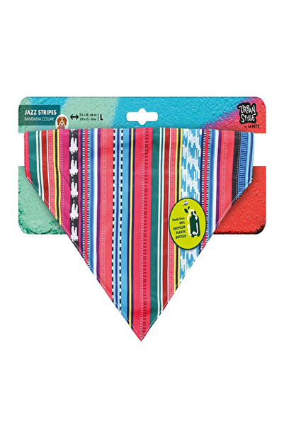 M-PETS Urban Style Jazz Stripes Dog Bandana Large 38X66 cm