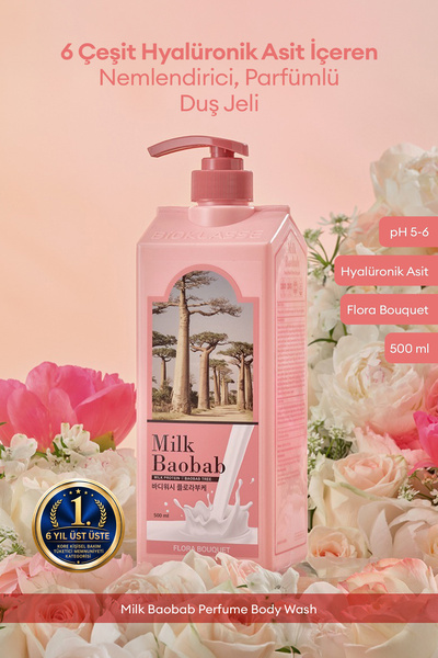 Milk Baobab 6 Hyalüronik Asit İle Nemlendiren Parfümlü Duş Jeli Perfume Body ...