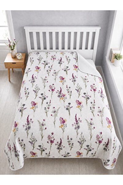ŞENER HOME Model cu flori sălbatice imprimat 200x240 cm. Pat dublu (BATTAL) P...