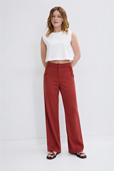 RESSHO High Waist Pocketed Polyviscon Palazzo Pants – Stylish Women's Trouser...