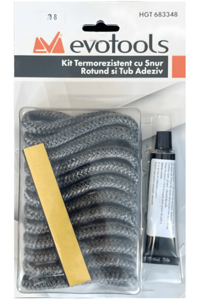 Evotools Kit Termorezistent cu Snur Rotund si Tub Adeziv