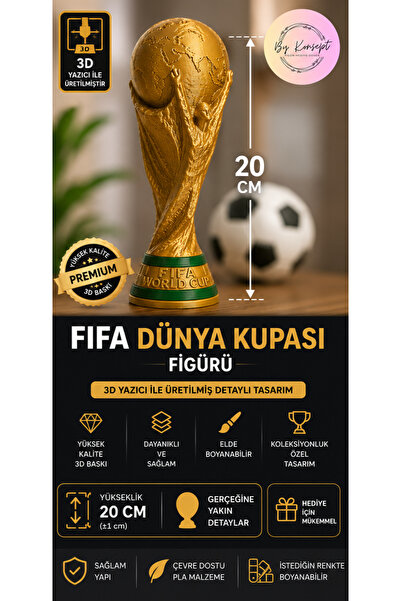 BYKONSEPT DÜNYA KUPASI - 20 CM FİGÜR BÜST HEDİYE KOLEKSİYON HOBİ