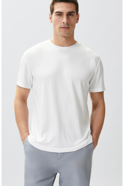 Network Beyaz Basic T-shirt