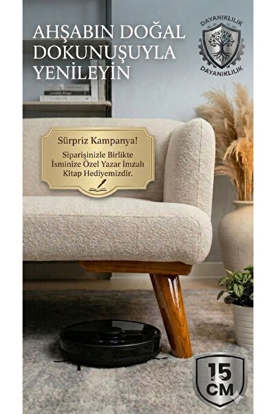 ŞİVAN DİZAYN 15 CM Ahşap Mobilya Ayağı 1. Sınıf Gürgen Ağacı Açık Ceviz Mobil...