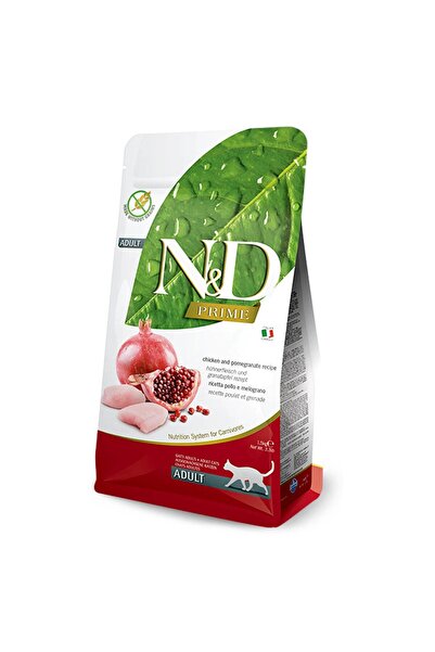 N&D Prime Tahılsız Tavuklu Ve Narlı Yetişkin Kedi Kuru Maması 10 كجم