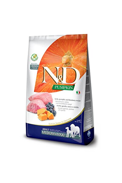 N&D Balkabaklı Kuzulu Orta-Büyük Irk Yetişkin Köpek Maması 12 KG