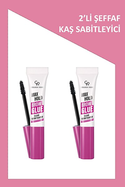 Golden Rose Max Hold Brow Glue - Şeffaf Kaş Sabitleyici ve Endless Lashes Mas...