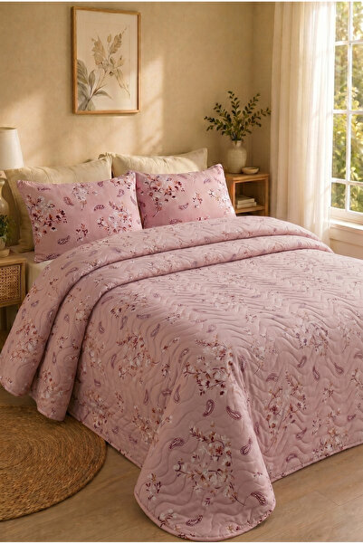Shopyteks Çift Kişilik Yatak Örtüsü 200x220 Kapitoneli Pike Çiçek Desenli Yum...